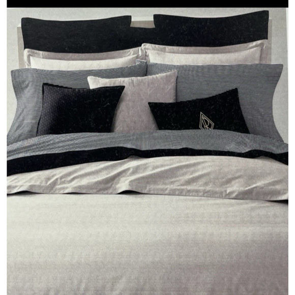 New Ralph Lauren King Duvet Cover Park Row Hayden True Cream 108"x 96" - Picture 1 of 3